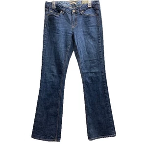 Y2K Gap Low Rise Boot Cut Stretch Jeans 8R long Faded Blue Denim 32” Inseam - Picture 1 of 9
