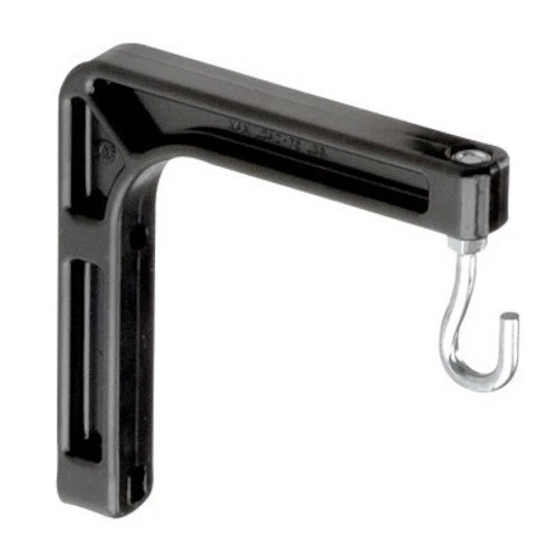 DA-LITE 98035 - #6 WALL HANGING BRACKETS - PAIR - BLACK - AUTHORIZED DEALER - Image 1 of 1