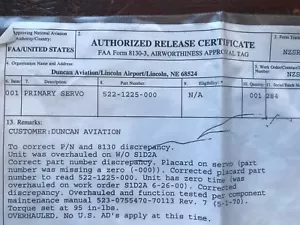 Collins Radio Company 522-1225-000 334C-3 Primary Servo - Picture 1 of 7