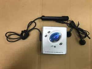 Sony Walkman MZ-E505 Silver Portable MD Player Remote RM-MC11EL Earphone - Picture 1 of 10