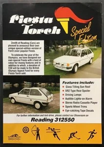FORD FIESTA TORCH SPECIAL EDITION Car Sales Leaflet 1988 - Picture 1 of 2