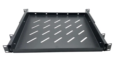 19" Rack Mount ADJUSTABLE Pull-Out Sliding Keyboard Mouse Network Shelf Tray - Image 1 of 3