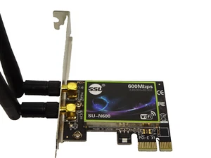 SSU SU-N600 2.4G 300+ 5G 300 600Mbps DUALBAND PCI-EXPRESS WIRELESS CARD  #GK9243 - Bild 1 von 2