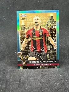2023 Topps Chrome MLS Giorgos Giakoumakis Big City Strikers rifrattore acqua /99 - Foto 1 di 2