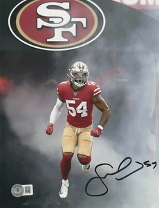 FRED WARNER SAN FRANCISCO 49ERS BECKETT AUTHENTICATED ACTION SIGNED 8x10 - Picture 1 of 1