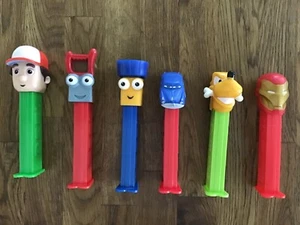 Assorted Lot of 6 Loose PEZ Dispensers Lot #3 PD507 ( Marvel / Disney) - Picture 1 of 3