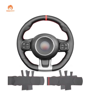 DIY PU Leather Car Steering Wheel Cover for Abarth 595 2018-2021 695 2019-2021 - Imagen 1 de 11