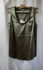 BRUNELLO CUCINELLI WOMENS SILK TOP WITH LOGO SZ: US M/42EU.MADE IN ITALY - Picture 1 of 19