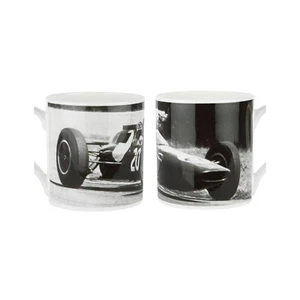 Lotus Cars historischer Rennbecher mit Colin Chapman Lotus 25 klassischer Rennfahrer - Bild 1 von 3