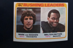 1978 Topps NFL Rushing Leaders (Payton) Card #333 near mint (see scan)