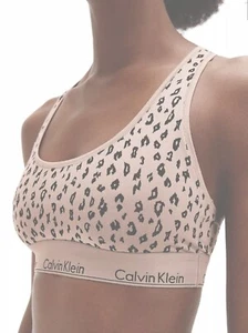 Calvin Klein Modern Cotton Plus Size Bralette Bra Savannah Cheetah 16 000QF5116E - Picture 1 of 5