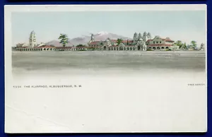 Fred Harvey das Alvarado Hotel Albuquerque New Mexico Postkarte #2 - Bild 1 von 2