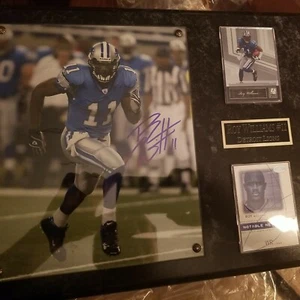 Detroit Lions Roy Williams #11 Signed Plaque NFL+ COA - Picture 1 of 2