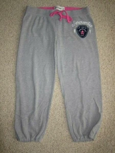 PREOWNED Girls Abercrombie & Fitch Kids Capri Cropped Sweatpants Gray M Medium - Picture 1 of 1