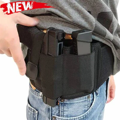 Tactical Belly Band Holster for Concealed Carry Fits Glock Sig S&W 9m IWB/OWB US - Image 1 of 4