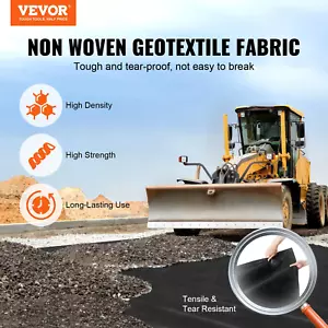 VEVOR 3x100FT Driveway Fabric | Heavy Duty 4OZ Non-Woven Geotextile Fabric for L - Picture 1 of 11
