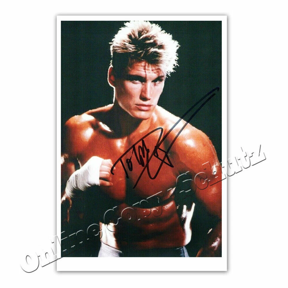 MARKENLOS Dolph Lundgren ++ Ivan Drago - Rocky IV ++ Autogrammfoto