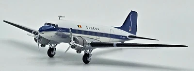Sabena Belgian World Airlines Douglas DC-3 1:200 Herpa 573399 Edizione Limitata - Immagine 1 di 4