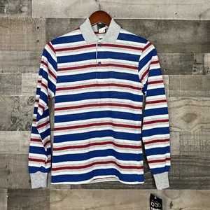 Deadstock Vtg 80s Ti-Breakers by Ti-ups Youth Large Long Sleeve Striped Shirt (2 - Picture 1 of 8