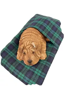 Cane scultura Sandicast 1988 con cuscino - rughe S27 - Shar Pei - 4 pollici - Foto 1 di 8
