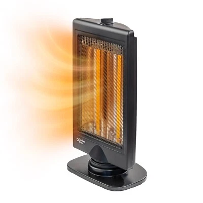 Comfort Zone Oscillating Flat Panel Halogen Infrared Portable Space Heater - Image 1 of 4