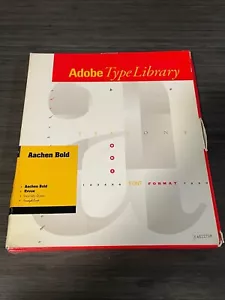 Adobe Type Library font Apple Macintosh software floppy disk computer vintage - Foto 1 di 6