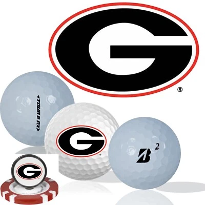 NCAA Georgia Bulldogs • Мячи для гольфа упаковка 12 шт. • Bridgestone Tour B RX - Изображение 1 из 3