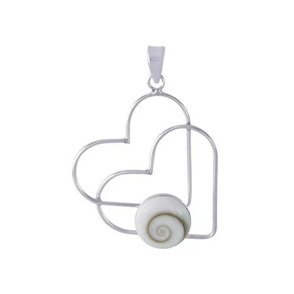 Cuore Ciondolo Donna Shiva Occhio di Tigre 925er Argento Fatto a Mano Dono - Immagine 1 di 1