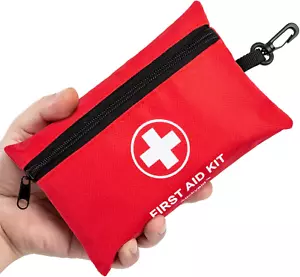 Mini First Aid Kit - 140 Piece Small First Aid Medical Kit for Car, Home, Office - Picture 1 of 12
