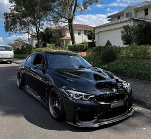 V-Style Real Carbon Fiber Front Lip Splitter FOR BMW F80 F82 F83 M3 M4  2014-20 - Picture 1 of 12