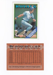 George Brett collection - You Pick -                       (BP-Brett)