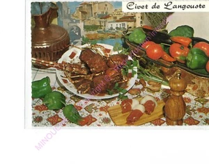 Postcard Kit Recipe Kitchen Civet Lobster Emilie Bernard n136 - Picture 1 of 2