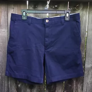 Club Room Men Size 32 Stretch Chino Shorts Navy Blue - Picture 1 of 9