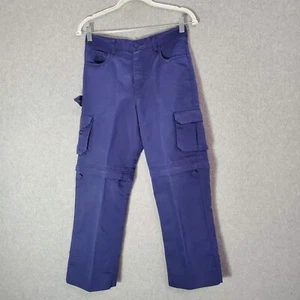 Boy Scouts of America Boys Pants 12 Blue Switchback Cargo Convertible Shorts - Picture 1 of 13