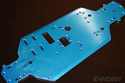 Chassis 02163 Rahmen Blau On-Road Karosserie Alu Upgrade Part Aluminium RC 1:10 - Bild 1 von 3