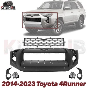 Front Bumper Cover + Fog Lights & Grille Assembly For 2014-2023 Toyota 4Runner - Picture 1 of 5
