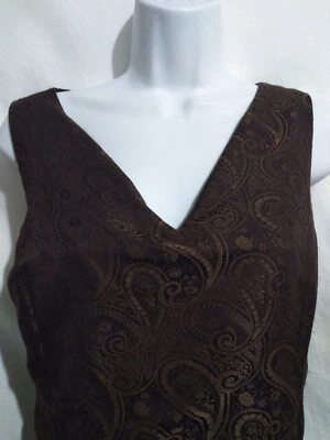 Mono Norton McNaughton Talla 12 Sin Mangas Marrón Jacquard Foto 1 de 4