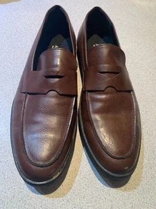 Alfani Mens Brown Slip-On Classic Preppy Penny Loafers Memory Foam Manmade Size - Picture 1 of 9