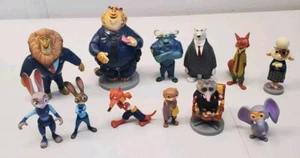 Disney Zootopia Figures Lot Of 12 Toys Cake Toppers Nick Wilde Judy Hoops - Picture 1 of 5