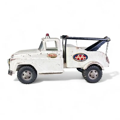 Grúa Tonka 1959 vintage blanca acero prensado Foto 1 de 4