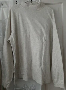 LL Bean Langarmshirt Herren X Large normaler Rollkragenpullover beheizt grau - Bild 1 von 4