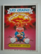 Carte Les Crados Frédéric Atomic Numéro 62 Garbage Pail Kids French