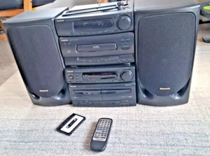 Panasonic Hi-Fi System, SL-CH40 TUNER,CD SU-CH40 CASSETTE/AMP ,SB-CH40 SPEAKERS - Picture 1 of 17