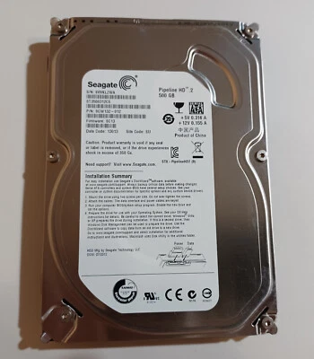 Hard disk ST3500312CS Seagate Pipeline HD.2 500 GB 5900 RPM SATA 3 Gbps 8 MB 3.5 - Immagine 1 di 2