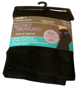 Damengröße Small/Medium schwarz formende Leggings Capri Level 1 min Unterstützung - Bild 1 von 1