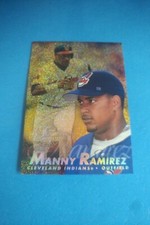 MANNY RAMIREZ 1997 FLEER FLAIR SHOWCASE SHOWPIECE CARD #ROW 0 SEAT 33 SECTION 1