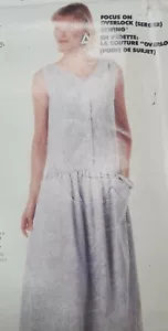 McCalls 3702 Pattern Drop Waist Dress Modest Size 6 8 10 Uncut New 1988 - Picture 1 of 4