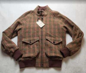 Neu Herren 40 J Crew X Baracuta G9 AF Tasche Wolle kariert Harrington Jacke $ 900 - Bild 1 von 15