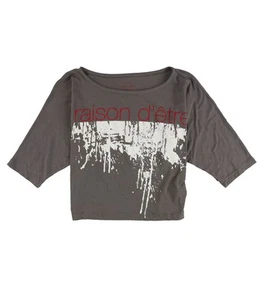 Heritage 1981 Womens Raison D'etre Crop Top Blouse, Grey, Small - Picture 1 of 2