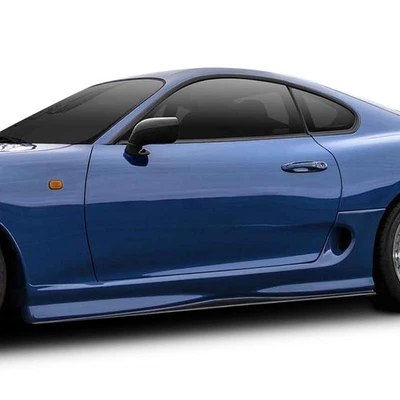 For Toyota Supra 93-98 RD-X Style Fiberglass Side Skirt Rocker Panels Unpainted Foto 1 de 4